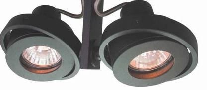 Black surface mounted spot Meist 2 lights Artdelight 8719831731824