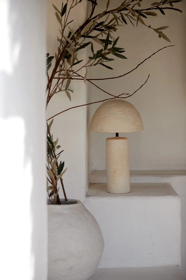 Table lamp Qazu japandi Ø 30cm