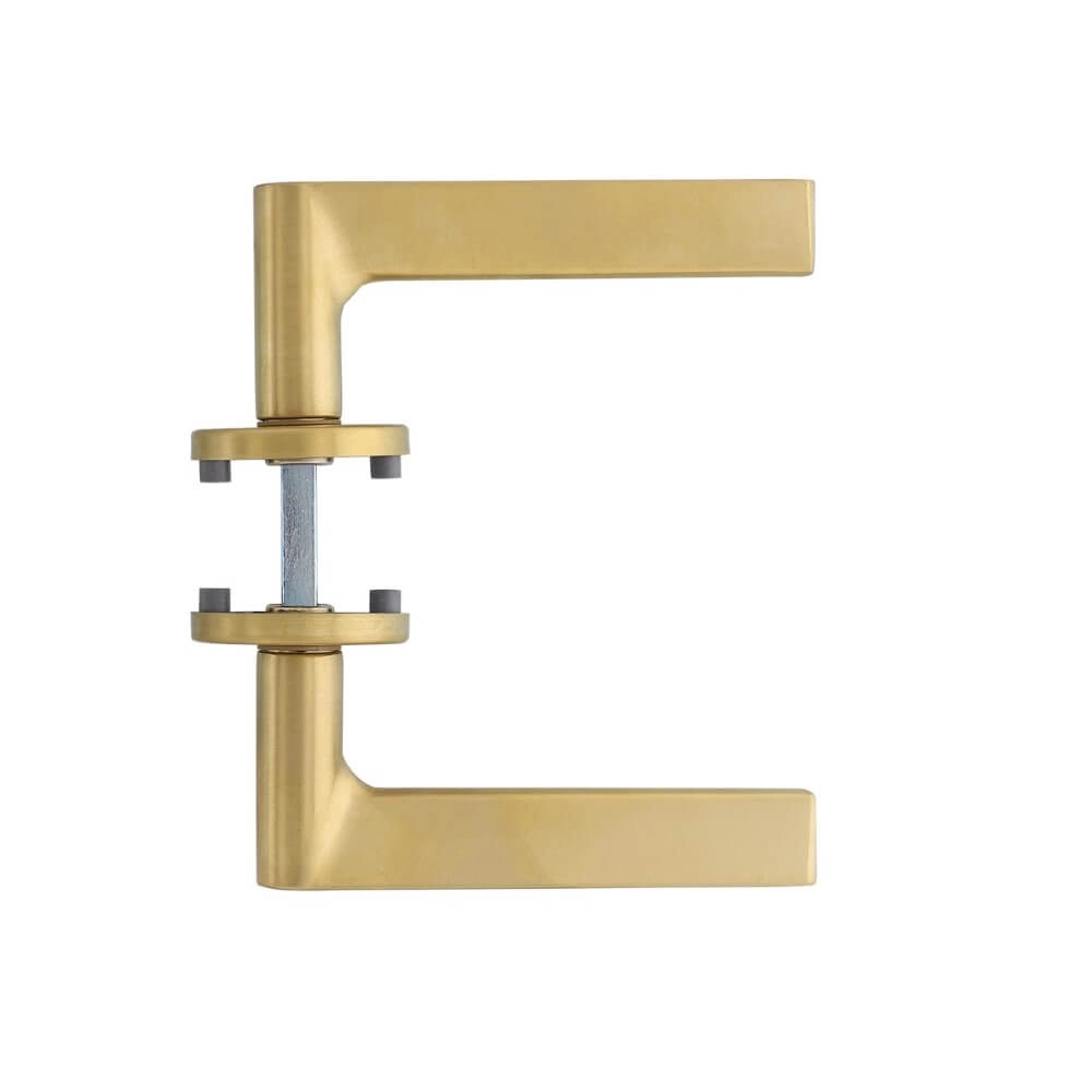Door handle Tiga rosette round brass Intersteel 8714186551165