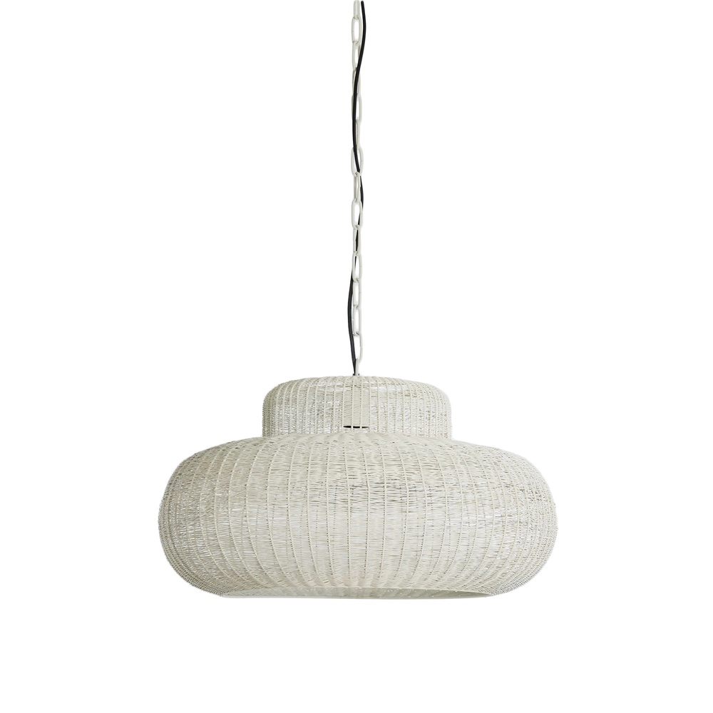 Metal pendant lamp Piedra Ø 59cm - cream