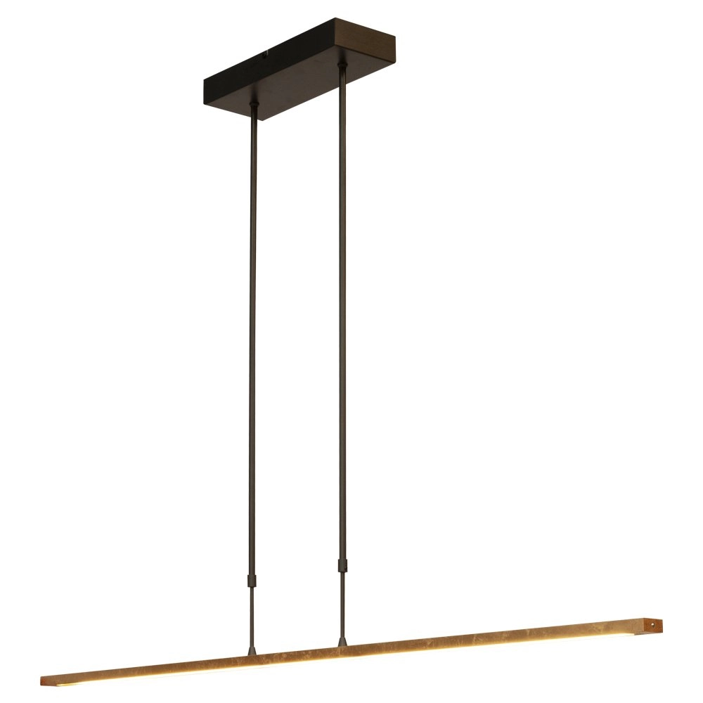 Black hanging lamp Real 2 130cm with gold Masterlight 8718121220444