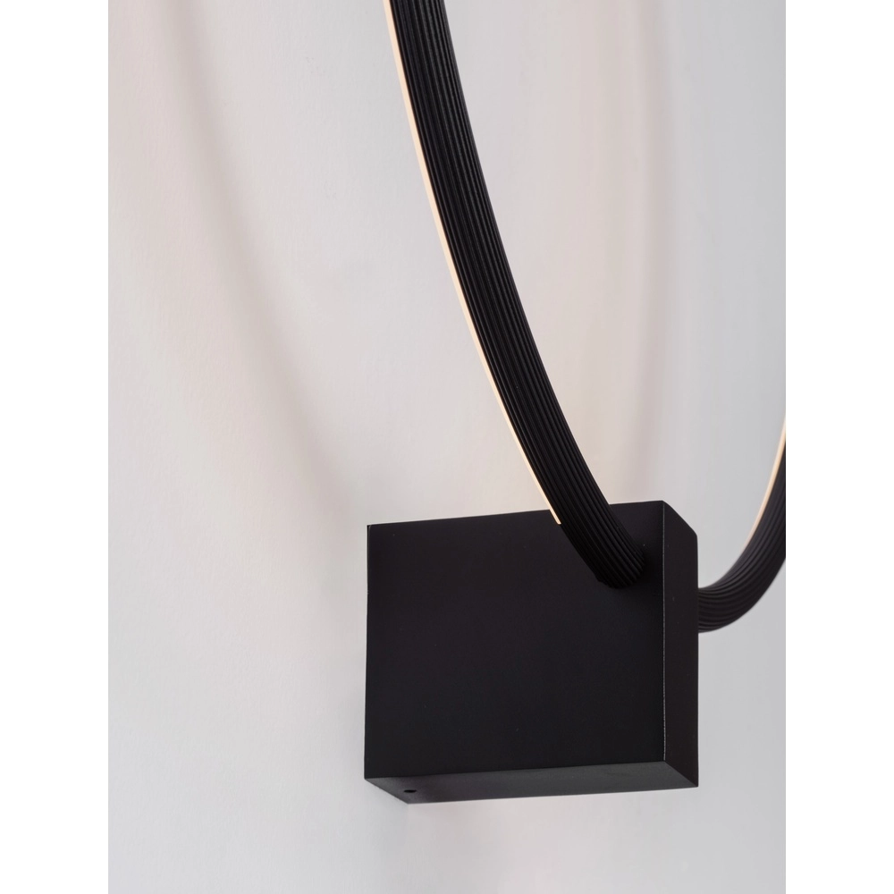Round wall lamp Cercio black Lyora 5212017473677