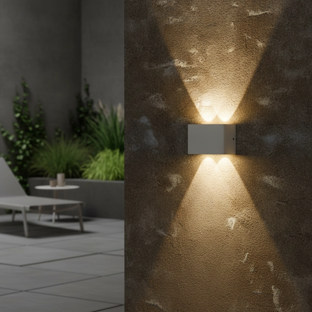 Oval wall lamp Duomo white