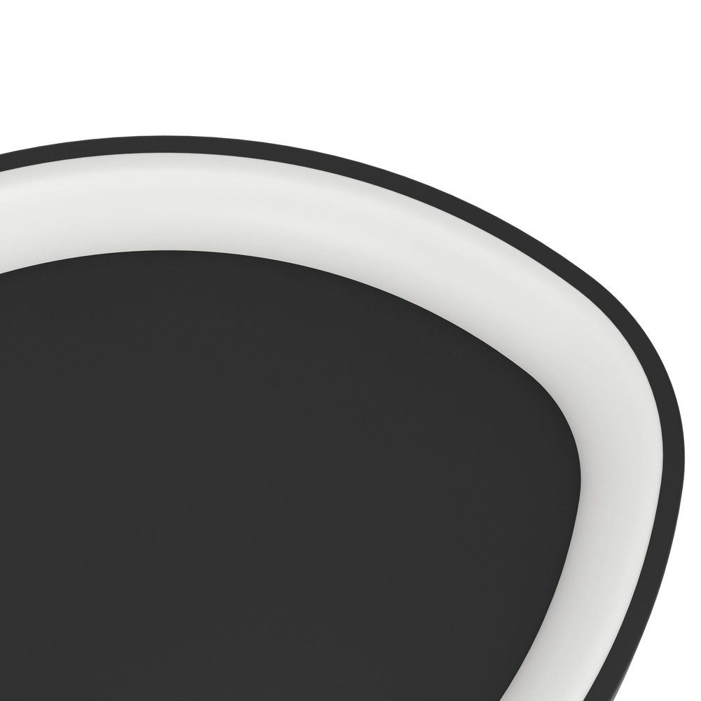 Modern led ceiling light Loretello black - Ø 35cm Eglo 9008606316434