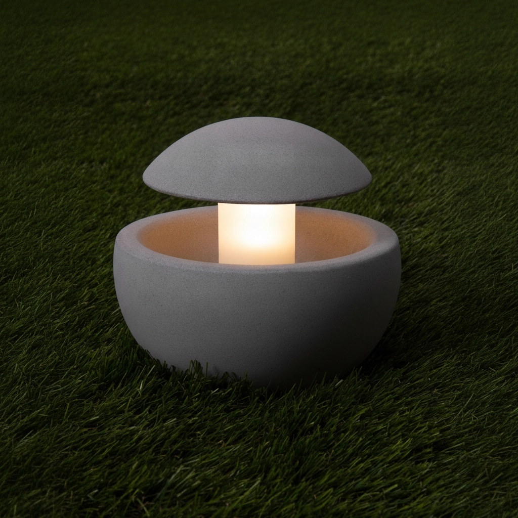 Design garden lamp Minor concrete grey