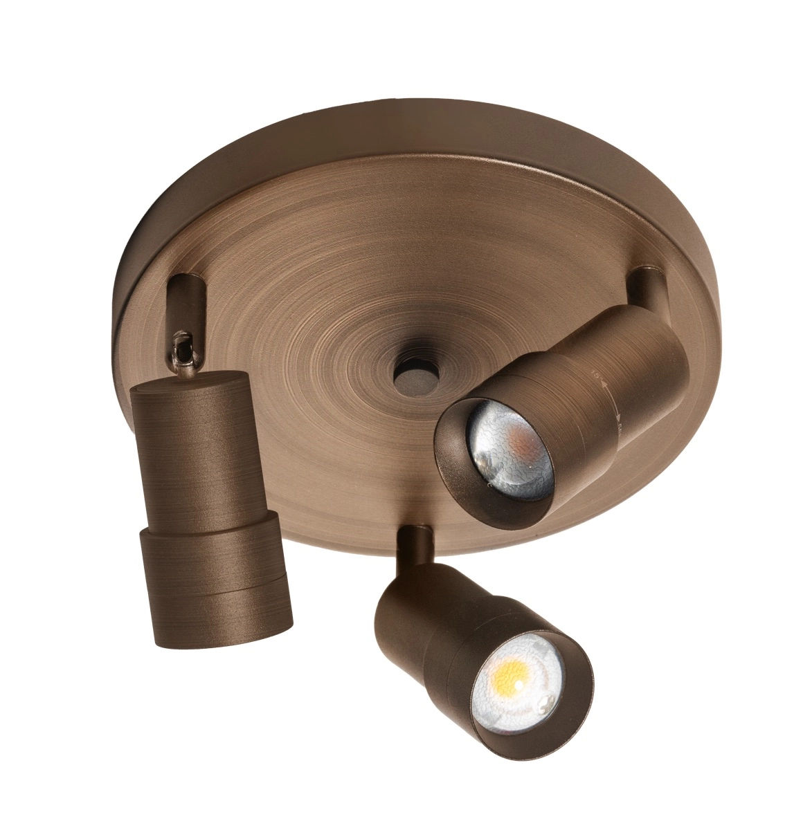 3-light surface-mounted spotlight Liam LED - Bronze