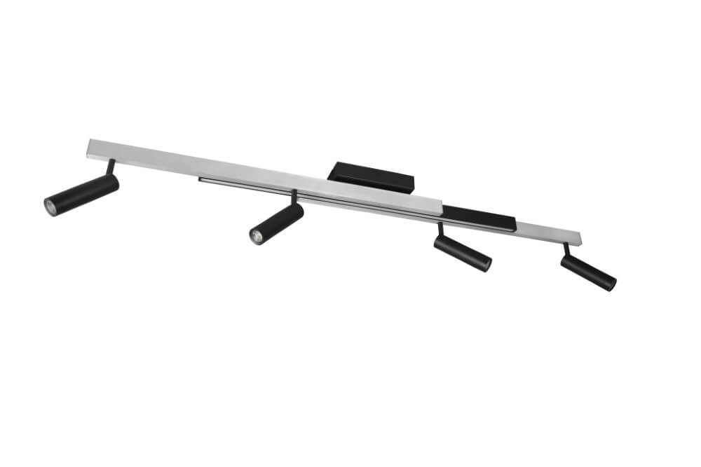 4-light LED spot Zeno metal with black Trio 4017807614619