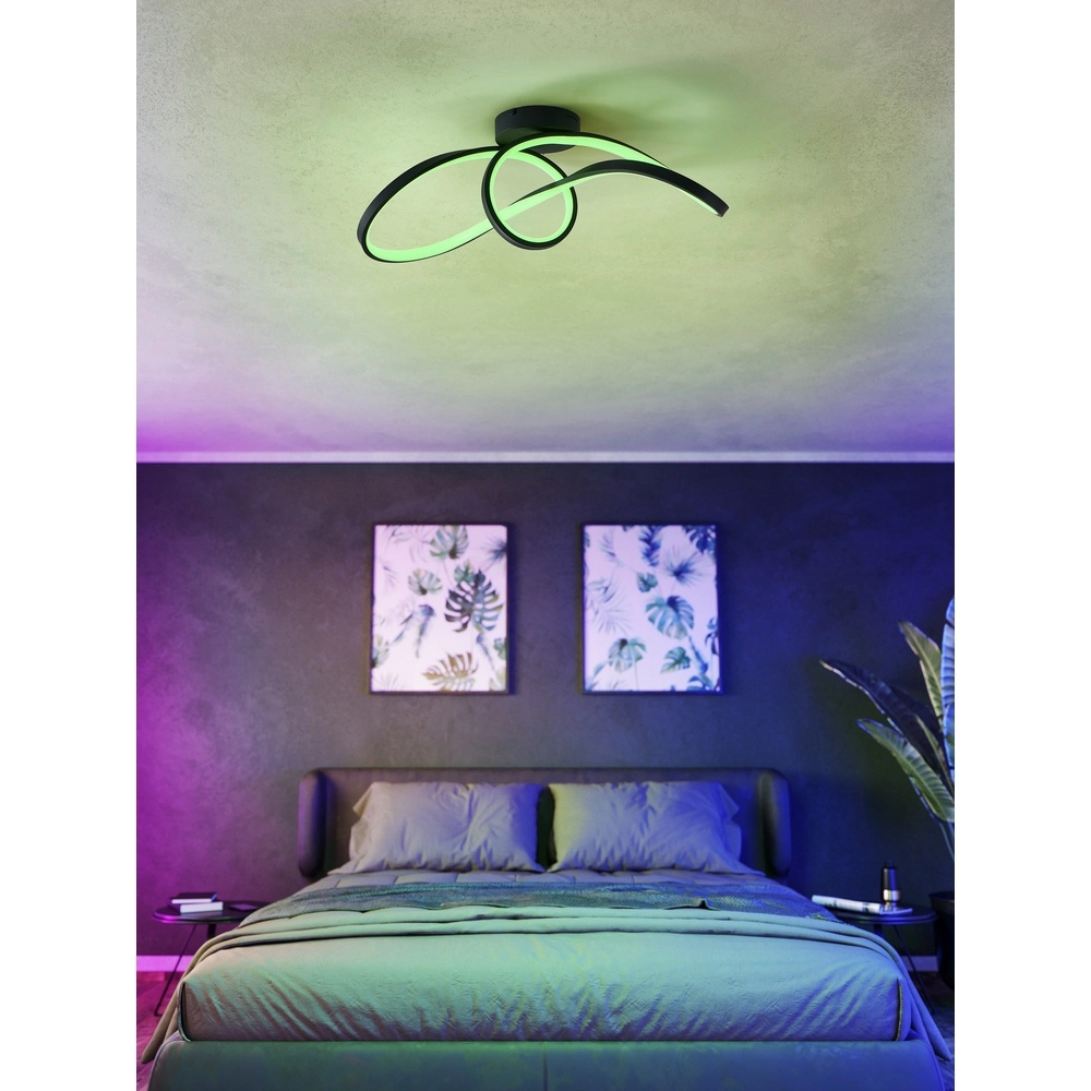 Zigbee ceiling lamp Calarossa-Z LED - Black Eglo 9008606312948