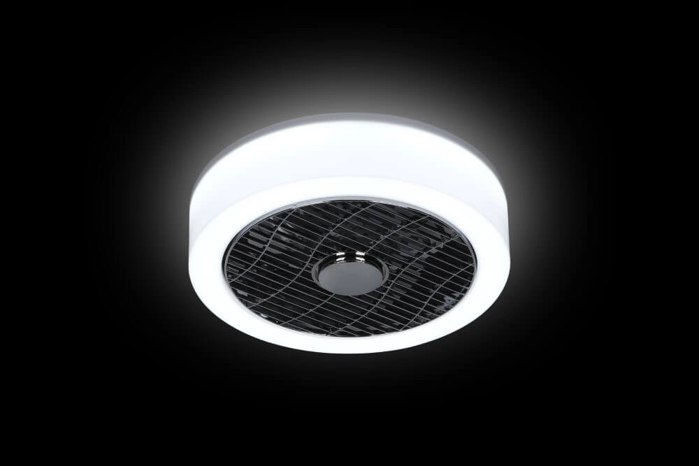 Ceiling Fan Lamp The Fan 40cm - 2700-4000K white with black