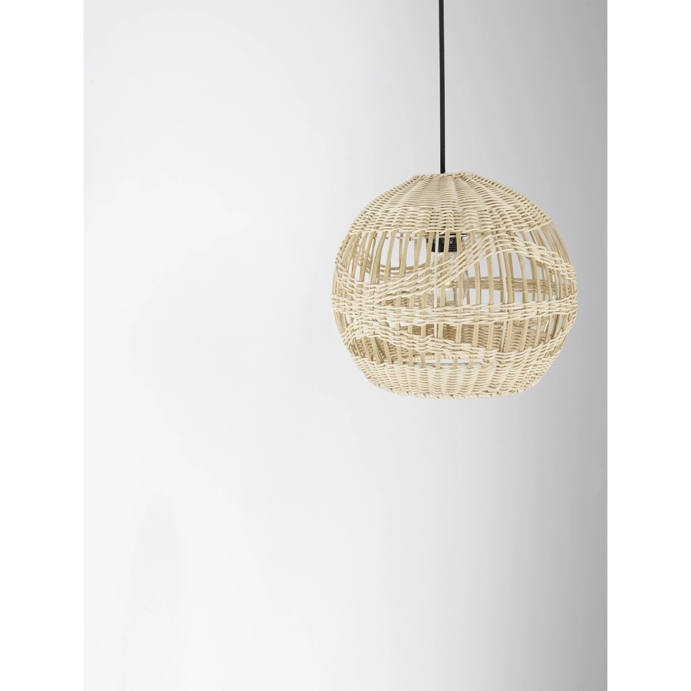 Rattan pendant lamp Marlo Ø 30cm ball Lyora 5212017438829