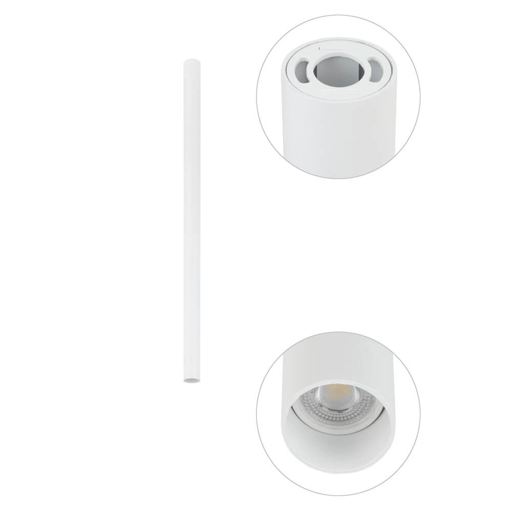 Long surface-mounted spotlight Fourty M 75cm - white Lyora 5903139108201