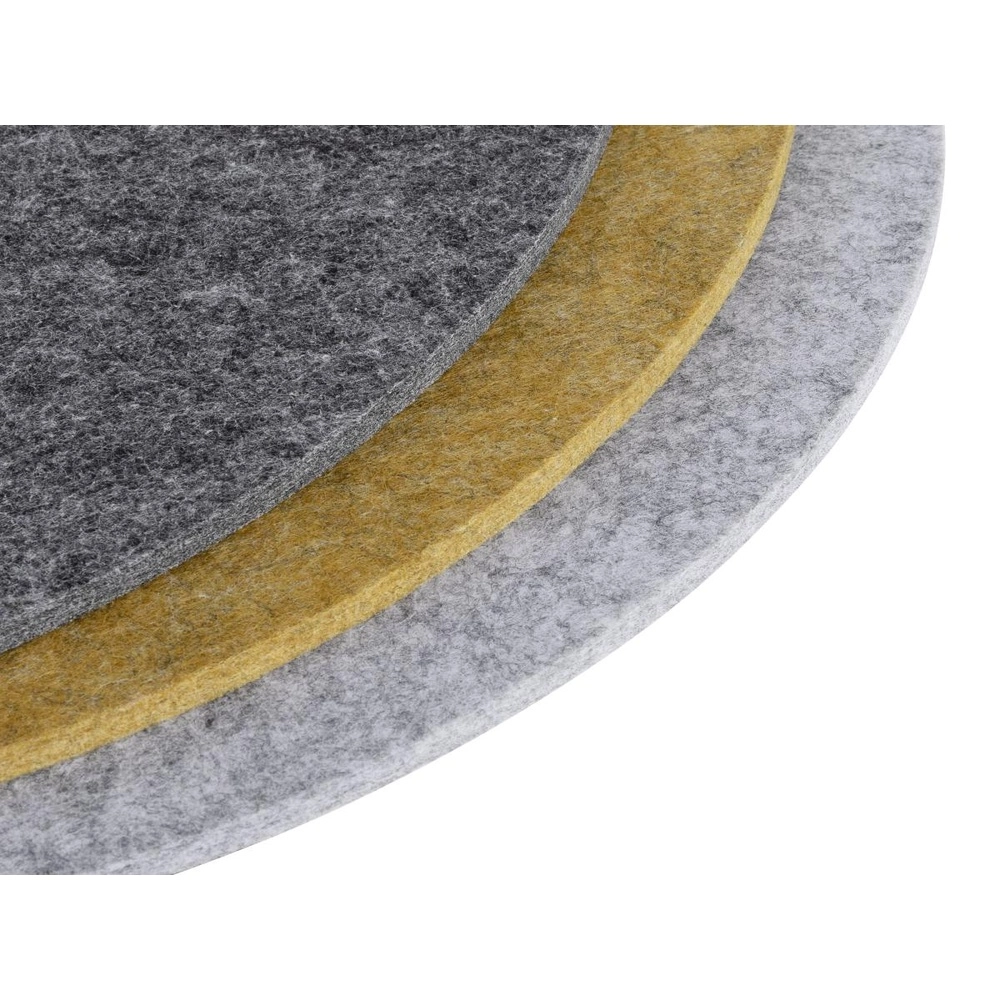 Felt hood Grip! Flat Ø 50 x 0.6cm ochre yellow SLV 4024163316163