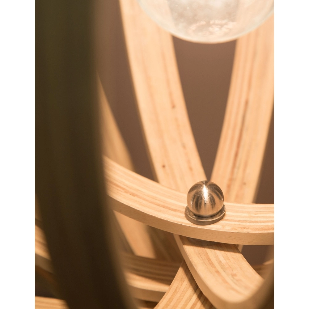 Modern pendant lamp Asco wood Ø 43cm Lyora 5212017424945