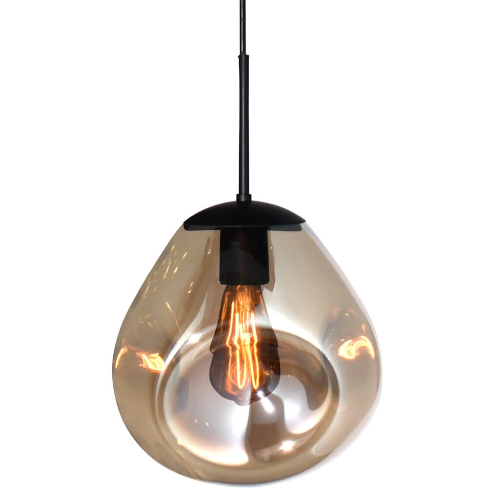 Hanging lamp Lava 4x gold glass Ø 24cm Masterlight 8718121286112