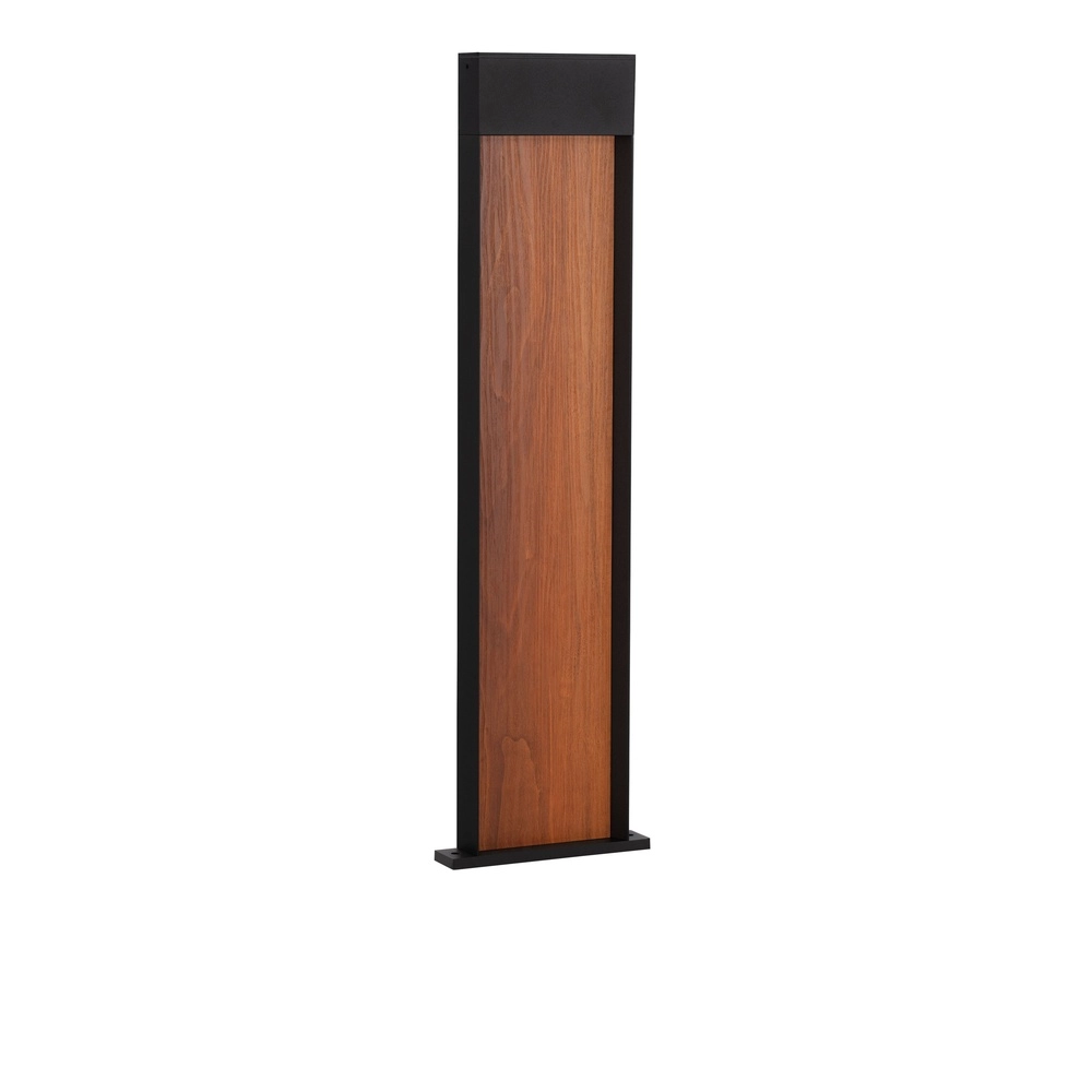 Design garden lamp Noray black with wood 78cm - 2700K Lyora 5212063504332
