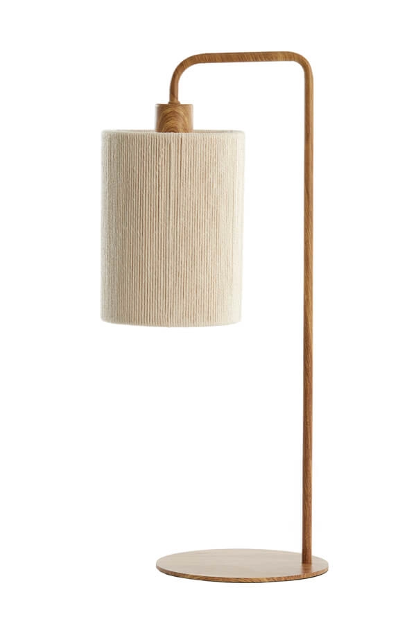 Japandi table lamp Donio Light wood print Light & Living 8717807710088
