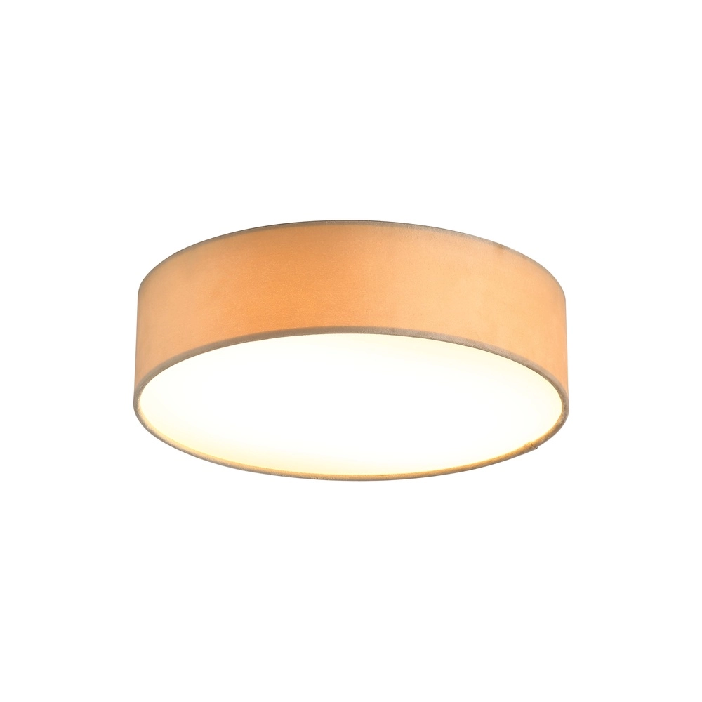 Ceiling lamp Drum 38cm champagne velvet