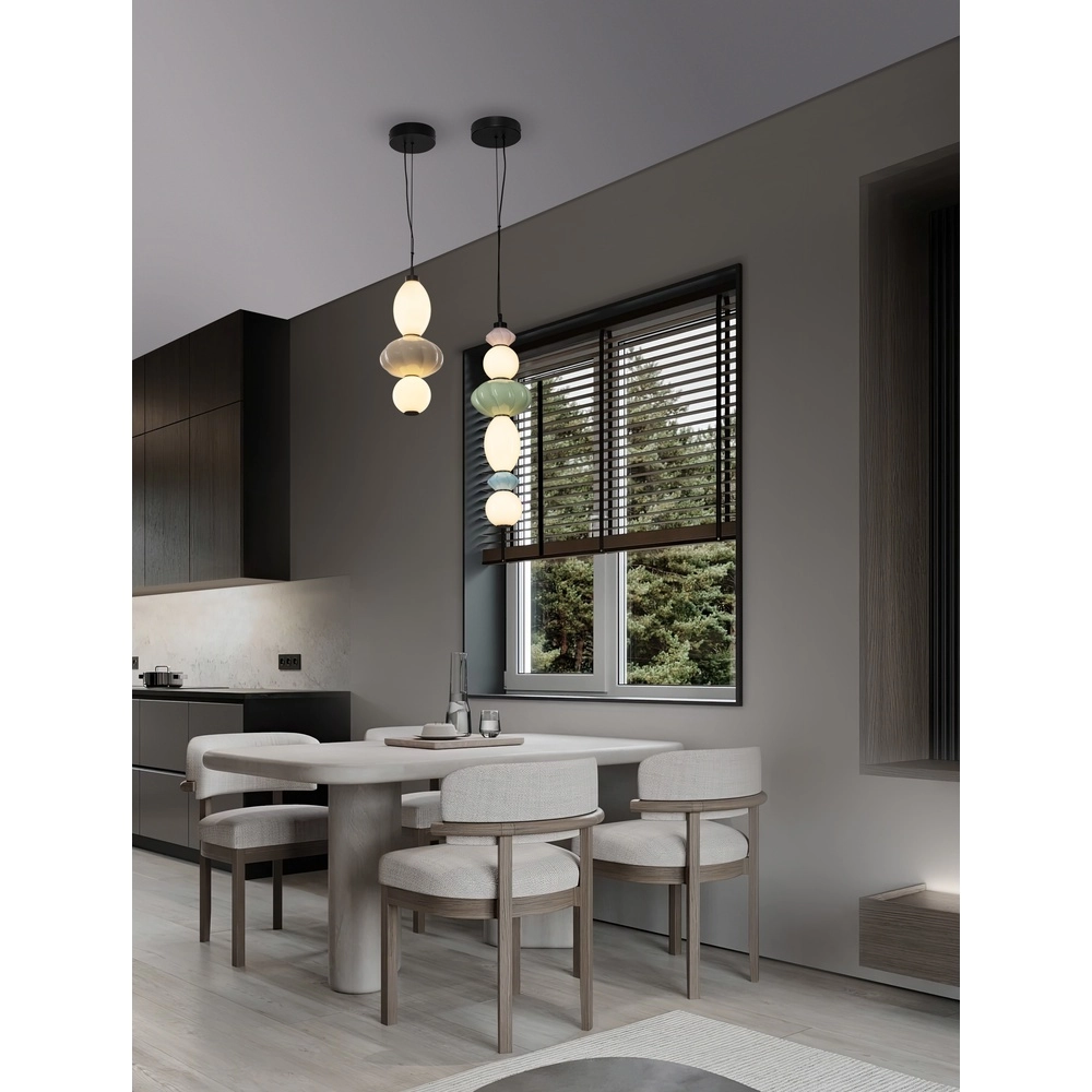 Pendant lamp Oneta pink - white - green - blue Lyora 5212017473936
