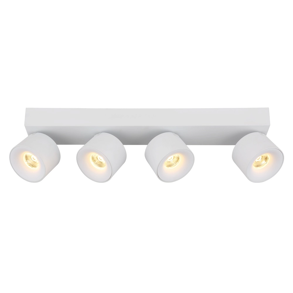 Sleek ceiling lamp Rae 4-light white Globo 9007371447657