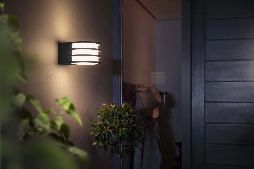 Wall Outdoor Lamp Hue Lucca anthracite Philips 8718696166048
