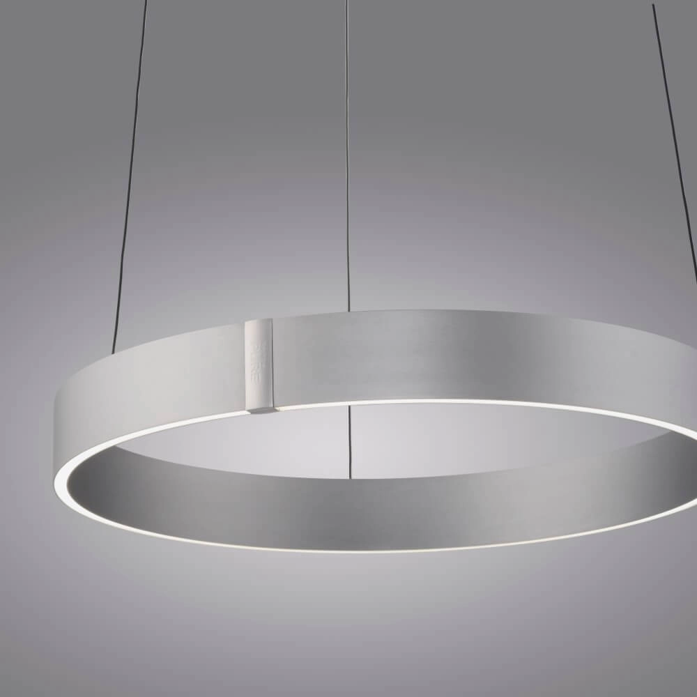Round hanging lamp Pure E-Clipse aluminum Ø 50cm Paul Neuhaus 4012248372333