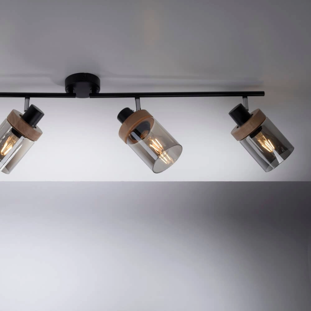 Ceiling lamp Pasqual 4-light black Just Light 4043689986124