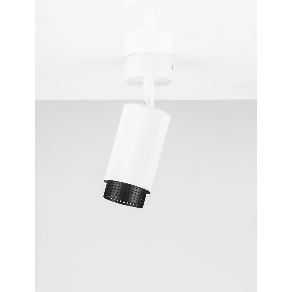 Ceiling spotlight Nessi Orientable white with black Lyora 5212017475138