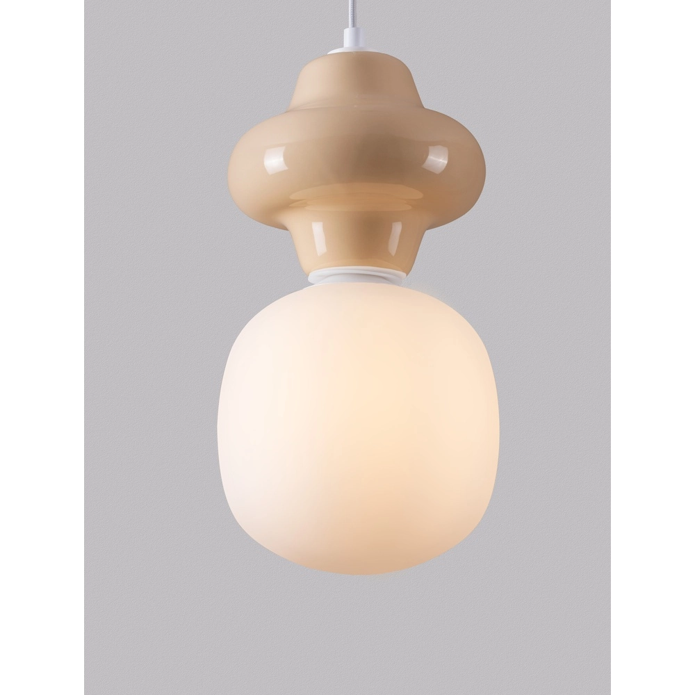 Pendant lamp Clio S yellow ceramic