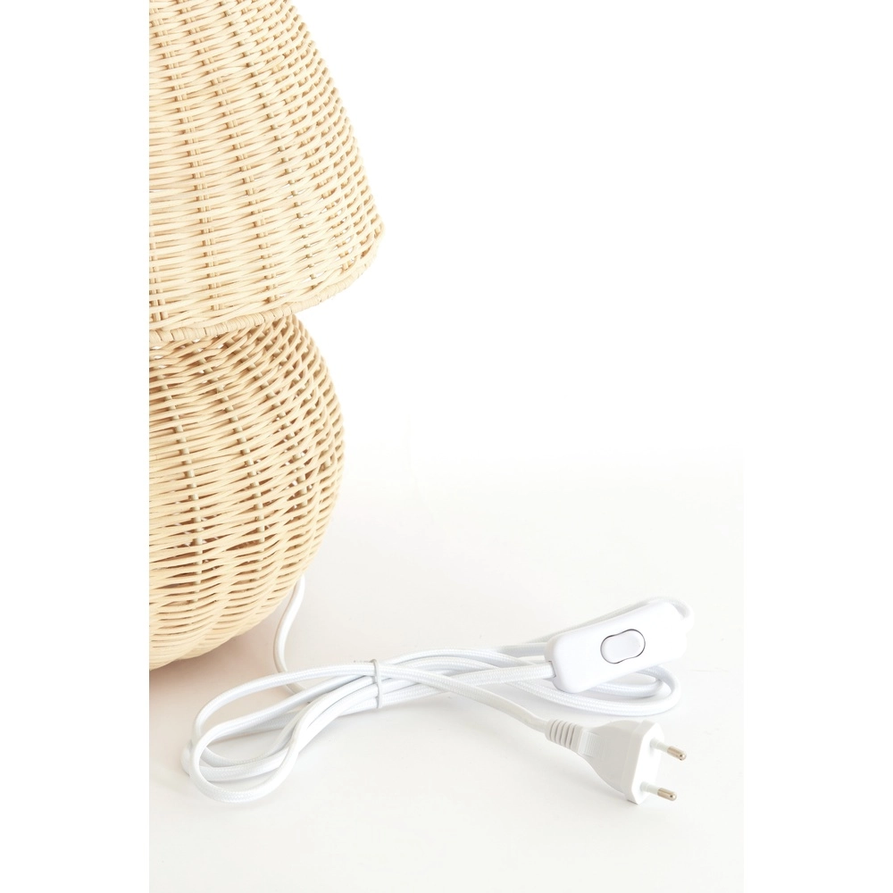 Rattan table lamp Mavon Ø 27,5cm - natural rattan Light & Living 8717807820527