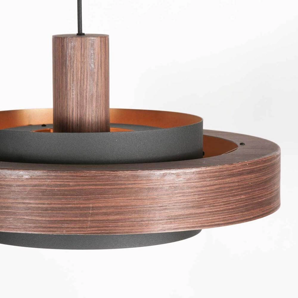 Pendant lamp Flinter Wood look Steinhauer 8712746177725