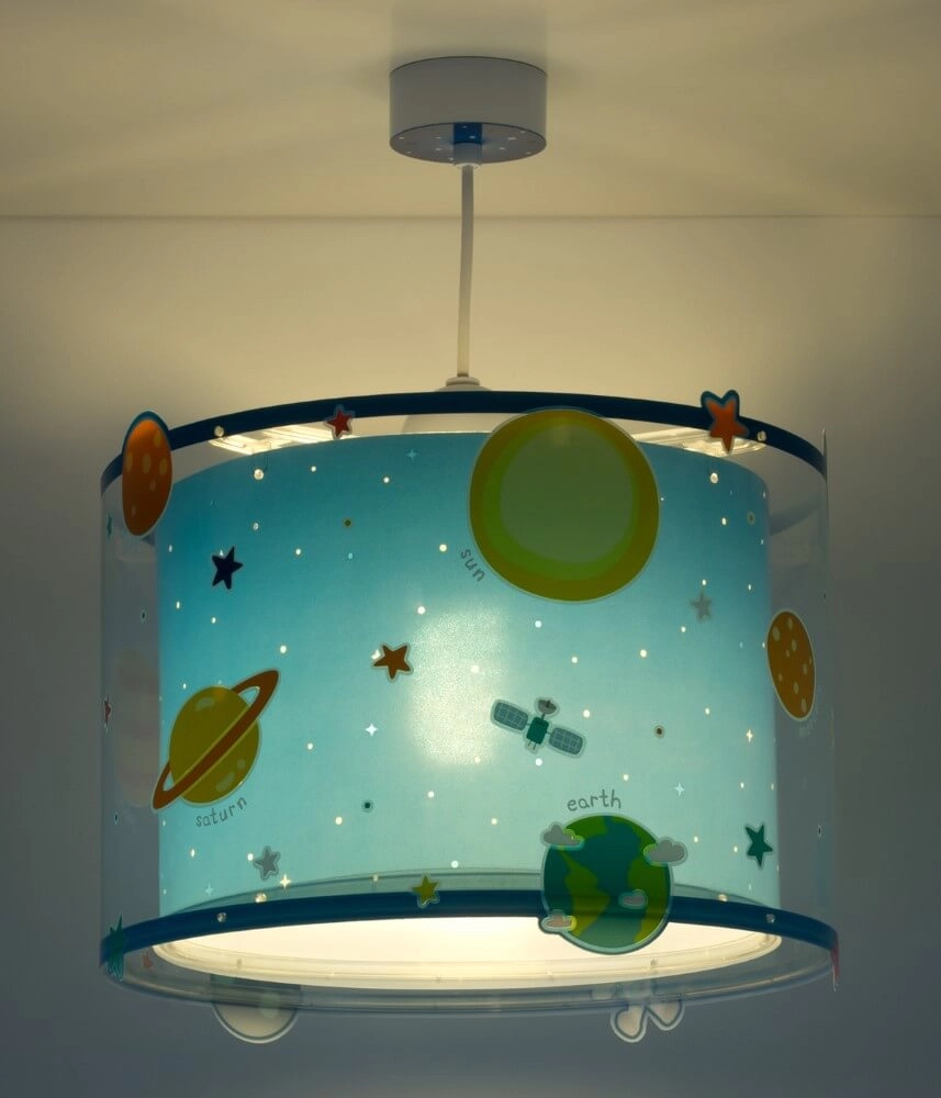 Children's room pendant lamp Planets blue Dalber 8420406002583