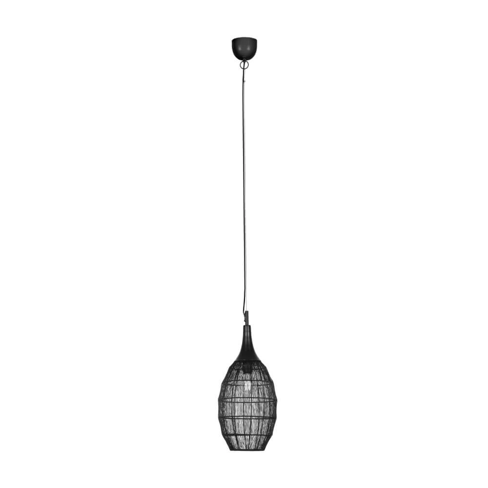 Oval pendant lamp Soraya Ø 26cm - black Trio 4017807617436