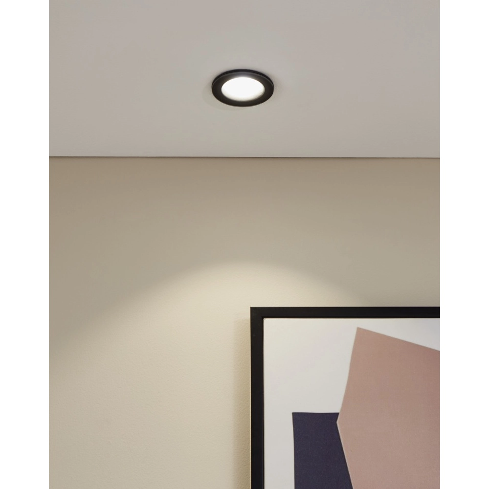 Recessed spotlight Salabate black Ø 8.8cm IP65 Eglo 9008606358861