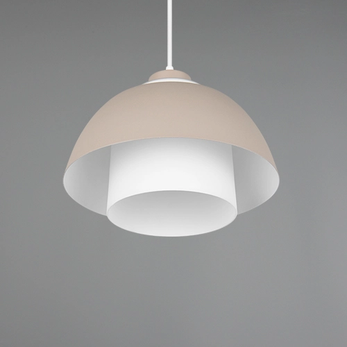 Design pendant lamp Tilos sand brown Ø 30cm Trio 4017807690118