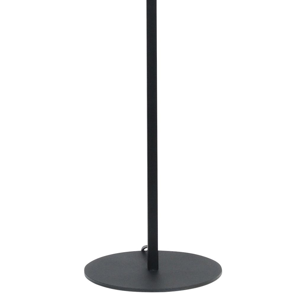 Black floor lamp Venus 150cm with brown lampshade Masterlight 8718121204260