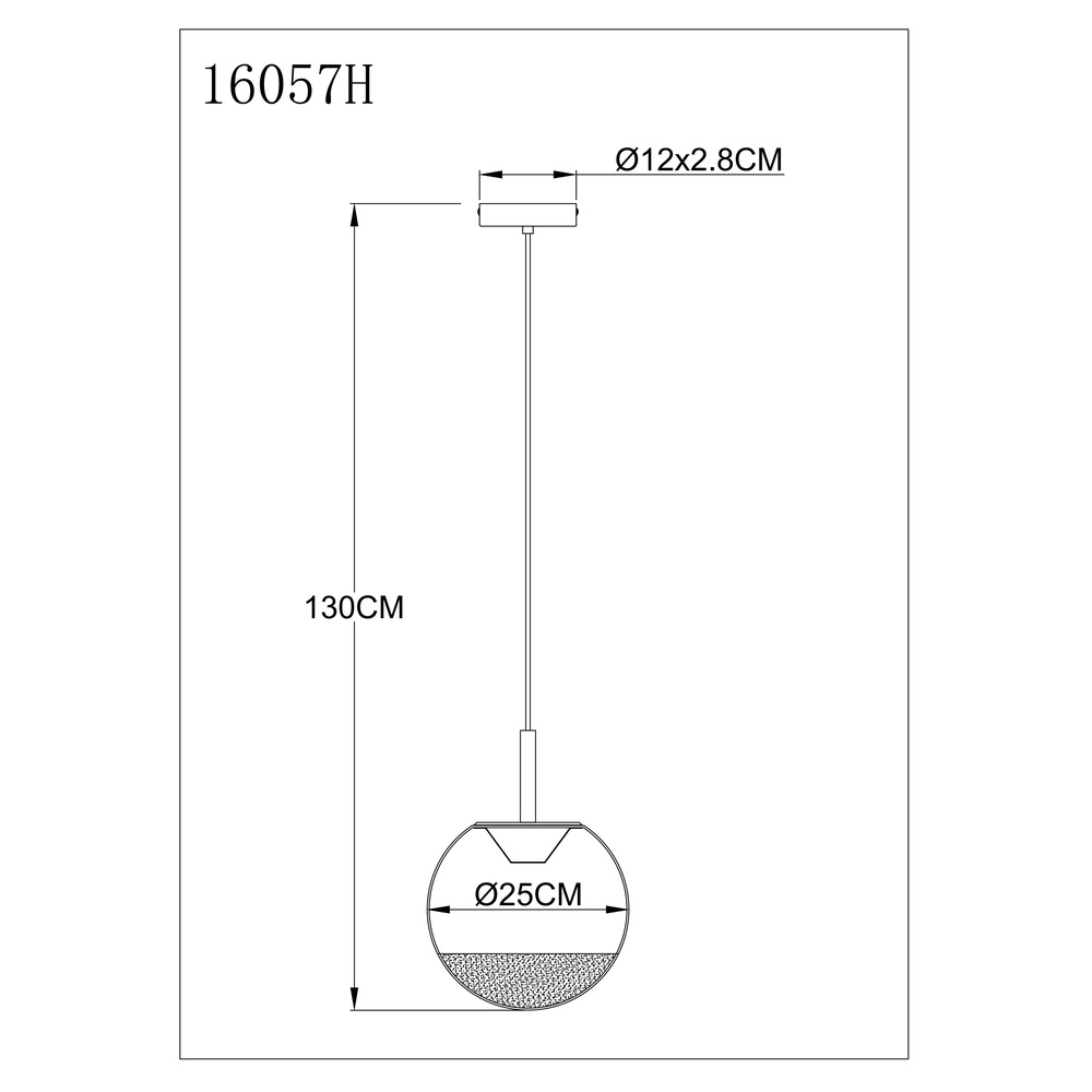 Design pendant lamp Severin black with amber glass Globo 9007371546930