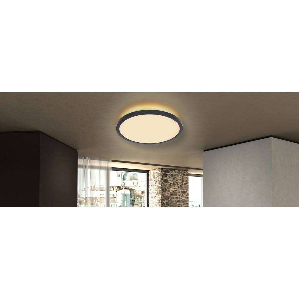 Ceiling light Sapana Ø 29.4cm black Globo 9007371411405