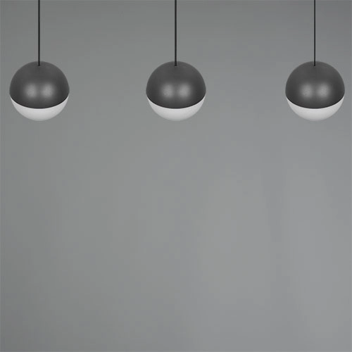3-light pendant lamp Senta anthracite Trio 4017807697858
