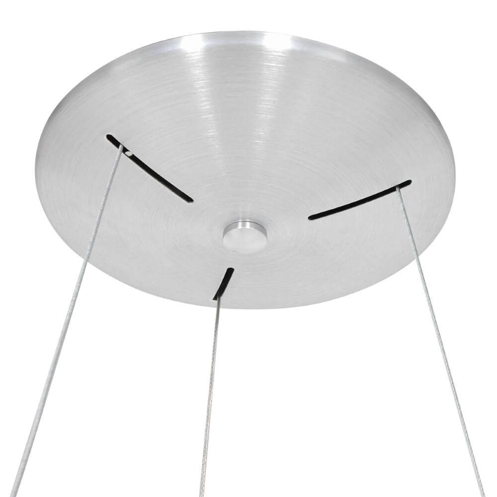 LED hanging lamp Ringlede Ø 48cm metal gray Steinhauer 8712746135213