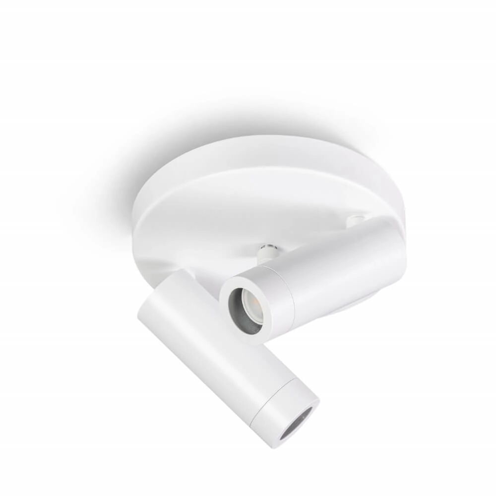 Double surface-mounted spotlight Miller White