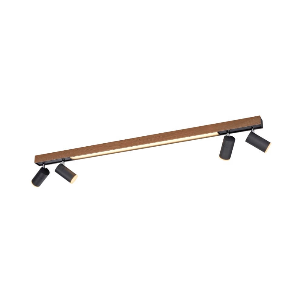 Sleek ceiling lamp Pure Lines Spot wood