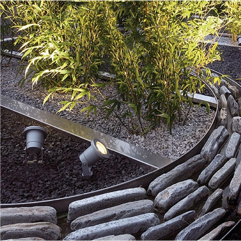 Garden spotlight Nautilus Spike 17.5cm grey SLV 4024163096836