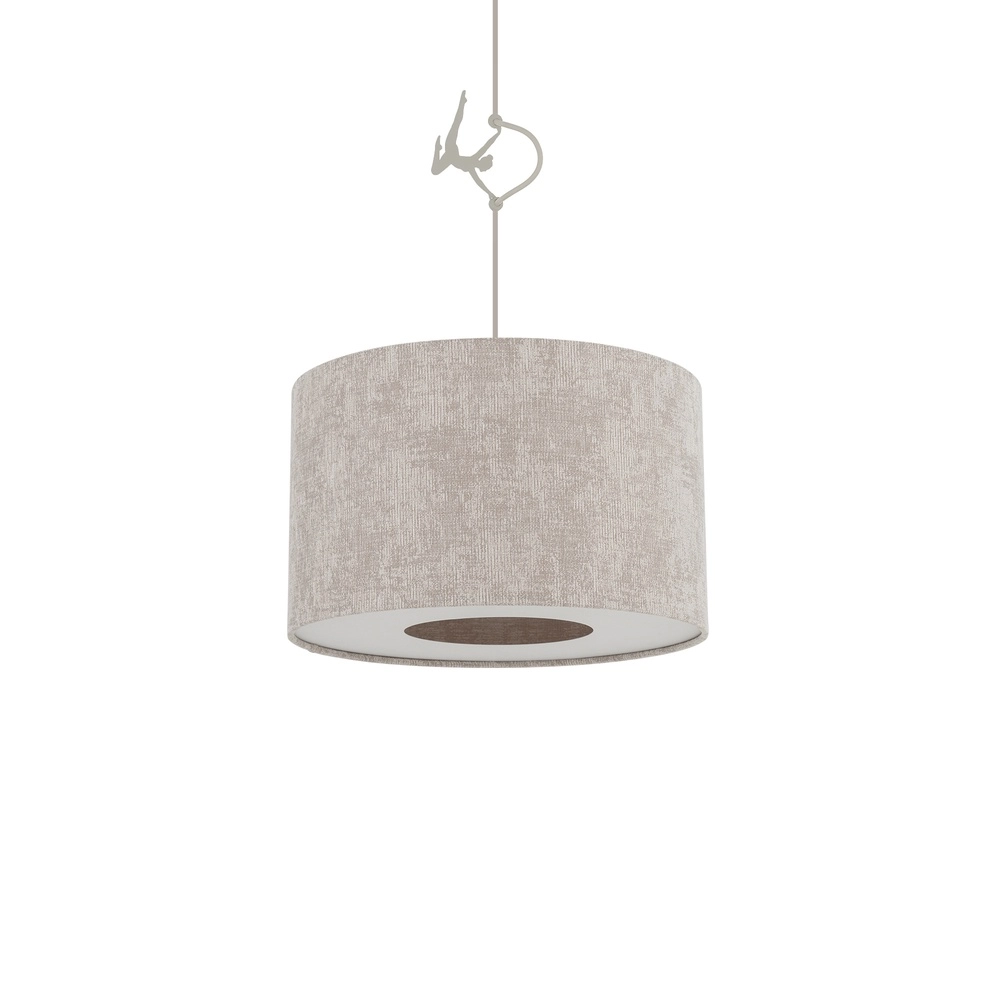Pendant lamp Cedro sand brown Ø 40cm