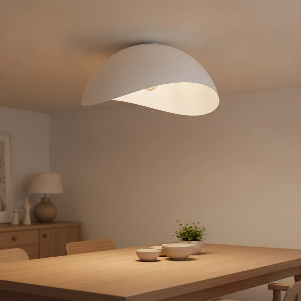 Ceiling lamp Opsi white Ø 50cm