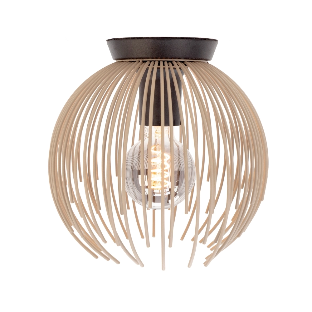 Design ceiling lamp Alhabia Ø 23.5cm sand brown