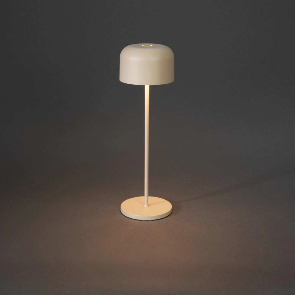 Sand-colored table lamp Lille Rechargeable KonstSmide 7318307834338