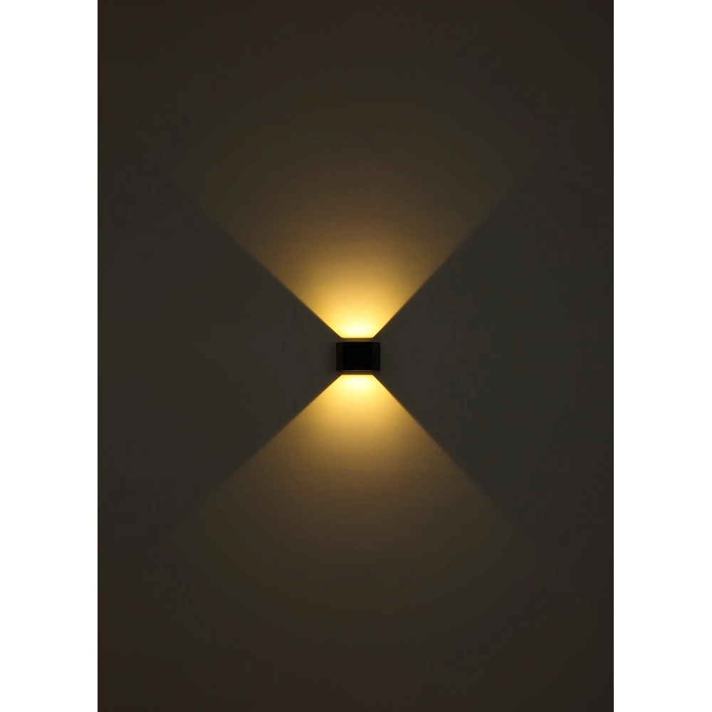 Solar wall lamp Helion Black Globo 9007371448012