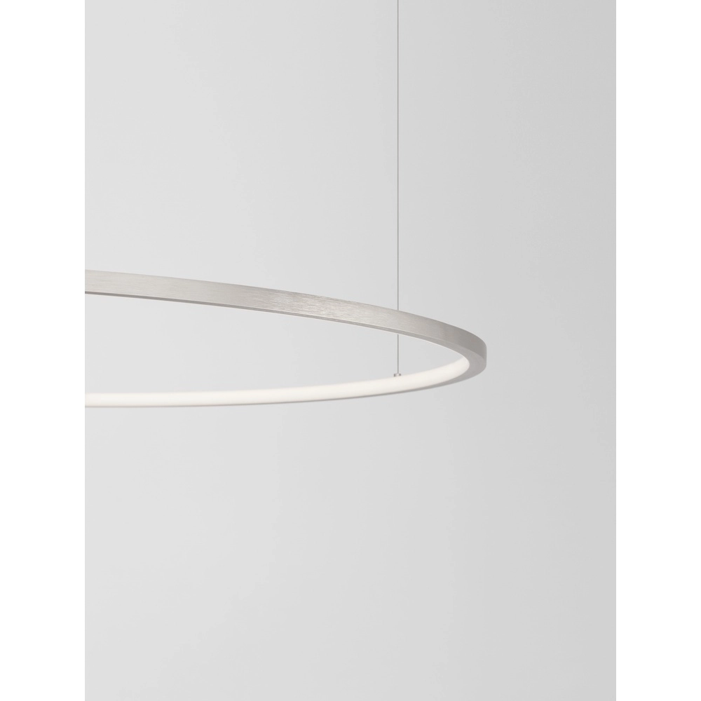 Round pendant lamp Tarquin silver grey Ø 100cm Lyora 5212017438362