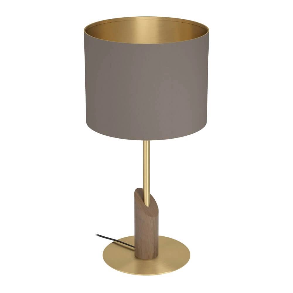 Table lamp Santandria gold with brown shade