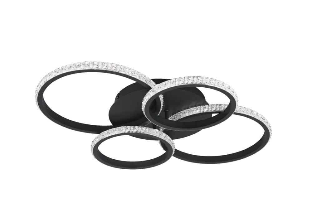 Design ceiling lamp Cires black Trio 4017807600964